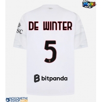 Moški Nogometni dresi AC Milan Koni De Winter #5 Gostujoči 2026-27 Kratek Rokav